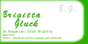 brigitta gluck business card